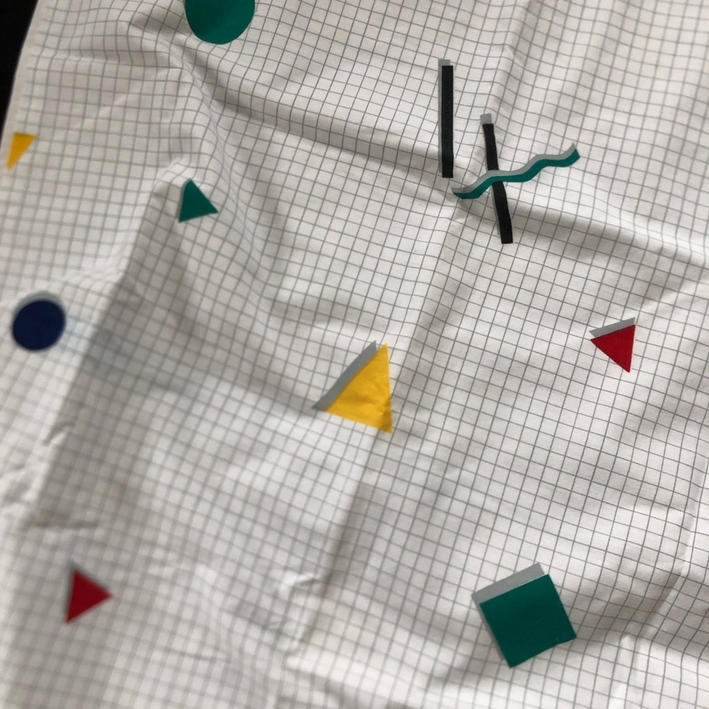 Vtg Geometric Patterned Fabric - Picture 3 of 10